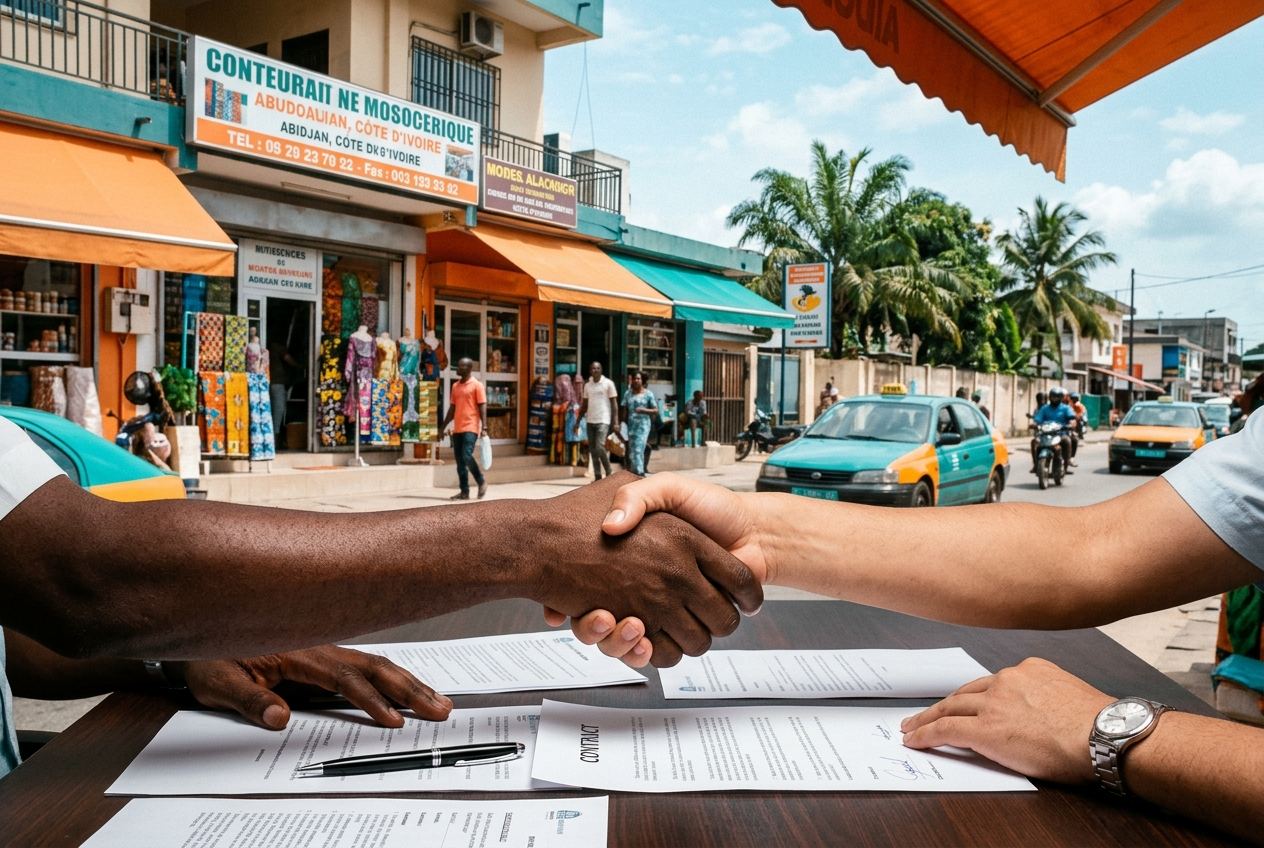 Illustration | Racheter un commerce en Côte d'Ivoire : fonds de commerce, droit OHADA et audit d'acquisition