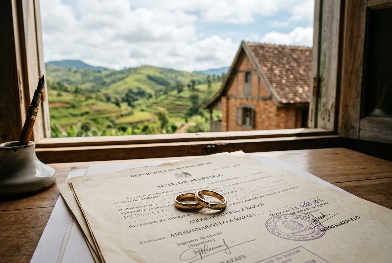 Mariage mixte à Madagascar : célébration, transcription en France et venue du conjoint — le guide complet