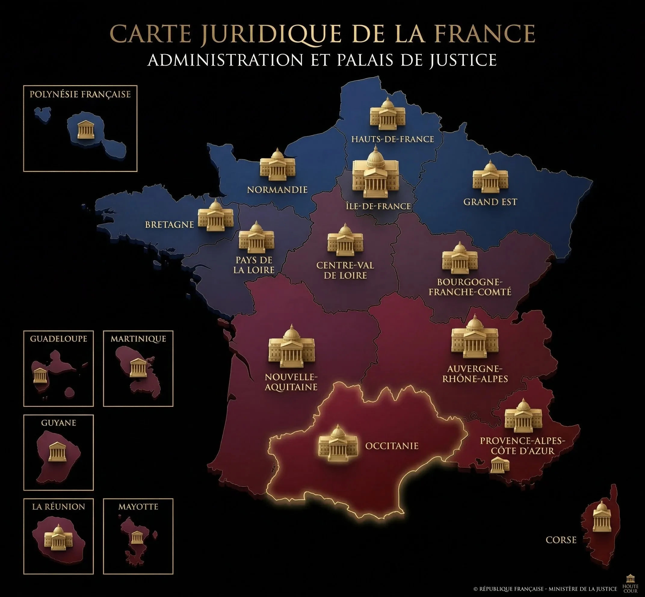 Carte juridique de France